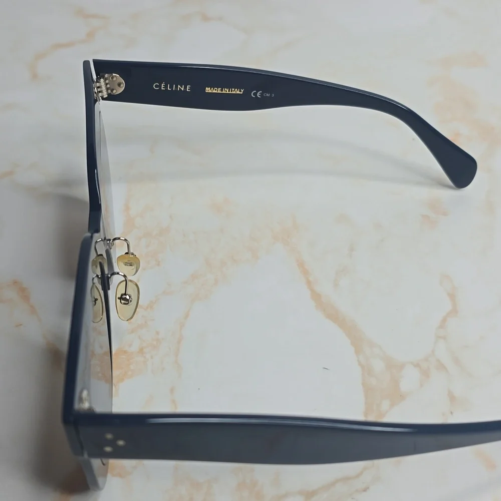 Celine kim Square oversized sunglasses navy Pheobe Philo era rare